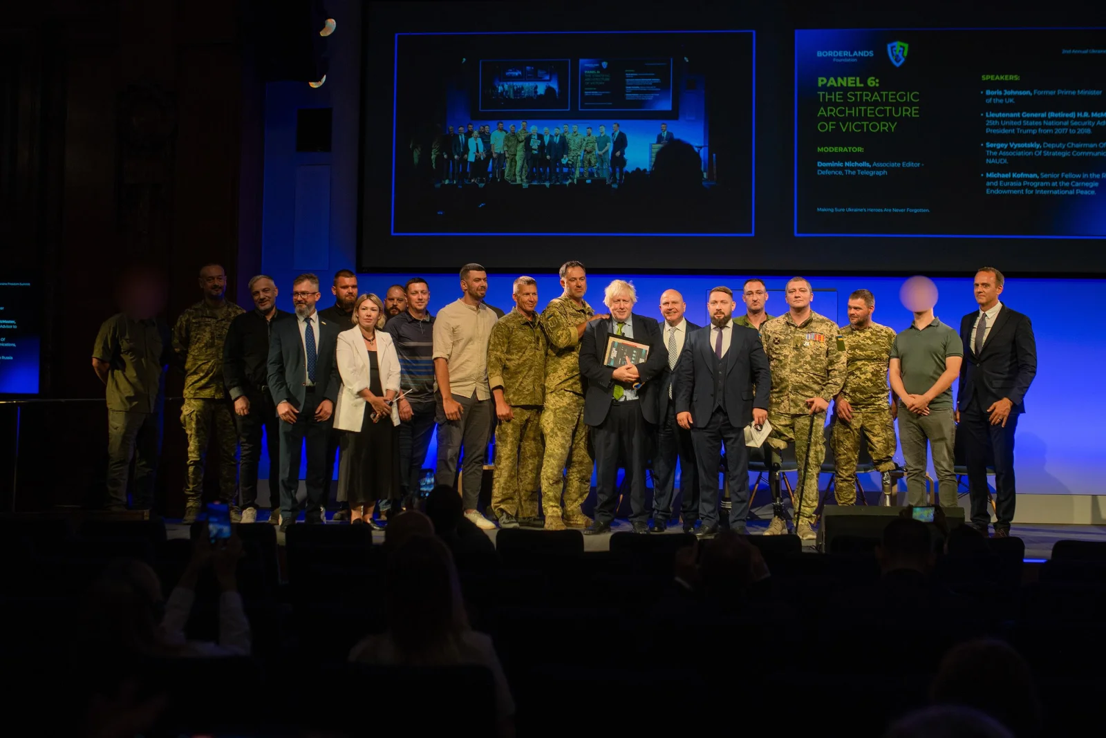 The Ukraine Freedom Summit stage in London